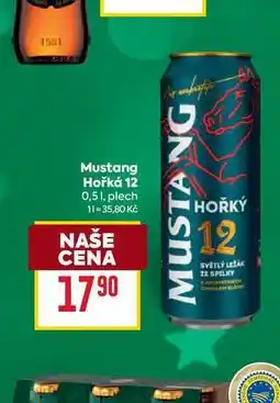 Billa Mustang Hořká 12 0,51, plech nabídka