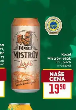 Billa Kozel Mistrův ležák 0,51, plech nabídka