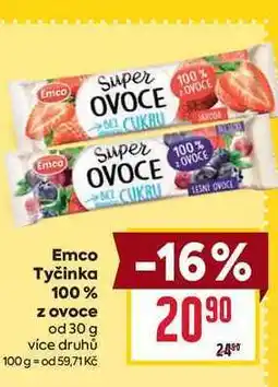 Billa Emco Tyčinka 100% z ovoce od 30 g nabídka