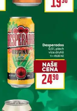 Billa Desperados 0,51, plech nabídka