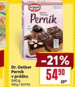 Billa Dr. Oetker Pernik v prášku 540 g nabídka
