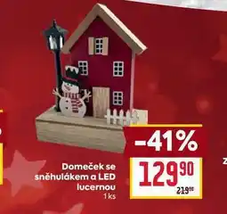 Billa Domeček se sněhulákem a LED lucernou 1ks nabídka