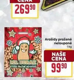 Billa Arašídy pražené neloupané 1kg nabídka