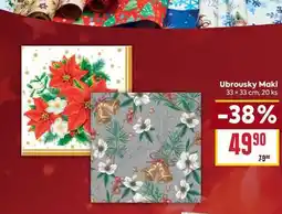 Billa Ubrousky Maki 33 x 33 cm, 20 ks nabídka