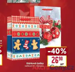 Billa Dárková taška velikost M - Vánoce nabídka