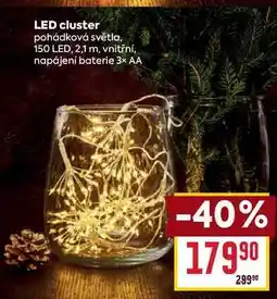 Billa LED cluster pohádková světla, 150 LED, 2,1 m, vnitřní, napájeni baterie 3* AA nabídka