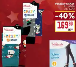 Billa Ponožky CRAZY 2 p.-35/38 2p.39/42 nabídka