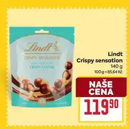 Billa Lindt Crispy sensation 140g nabídka
