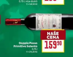 Billa Doppio Passo Primitivo Salento 0,75l nabídka