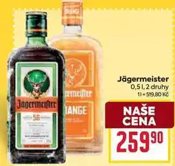 Billa Jägermeister 0,5l nabídka