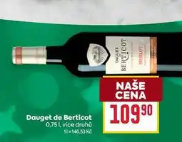 Billa Dauget de Berticot 0,75l nabídka