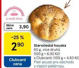 Tesco Staročeská houska, 60 g nabídka