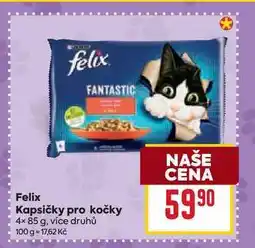 Billa Felix Kapsičky pro kočky 4× 85 g nabídka