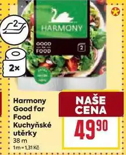 Billa Harmony Good for Food Kuchyňské utěrky nabídka