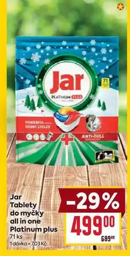 Billa Jar Tablety do myčky all in one Platinum plus 71 ks nabídka