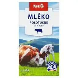 Tesco Tatra Trvanlivé polotučné mléko 1l nabídka
