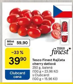 Tesco Tesco Finest Rajčata cherry datlová, 250 g nabídka