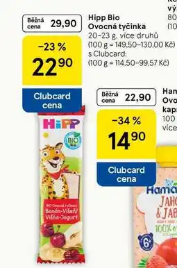 Tesco Hipp Bio Ovocná tyčinka, 20-23 g nabídka