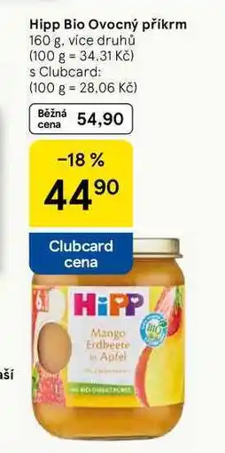 Tesco Hipp Bio Ovocný příkrm, 160 g nabídka