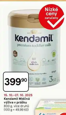 Tesco Kendamil Mléčná výživa v prášku, 800 g nabídka