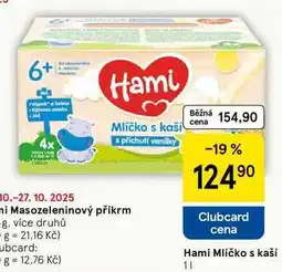 Tesco Hami Mlíčko s kaší, 1 l nabídka
