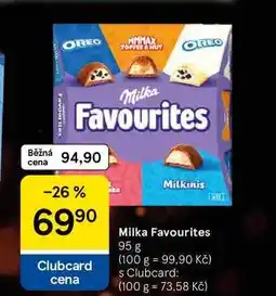 Tesco Milka Favourites, 95 g nabídka