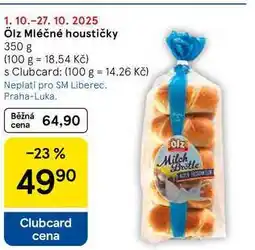 Tesco Ölz Mléčné houstičky, 350 g nabídka