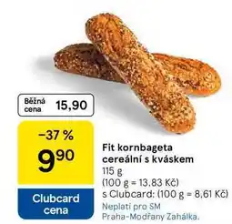 Tesco Fit kornbageta cereální s kváskem, 115 g nabídka