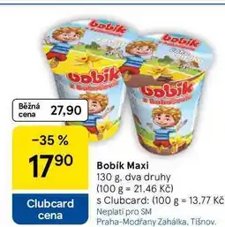 Tesco Bobík Maxi, 130 g, dva druhy nabídka