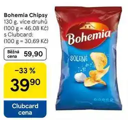 Tesco Bohemia Chipsy, 130 g nabídka