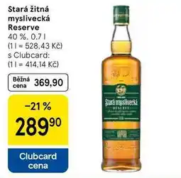 Tesco Stará žitná myslivecká Reserve 40%, 0,7 l nabídka