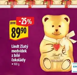 Albert Lindt Zlatý medvídek z bílé čokolády 100 g nabídka