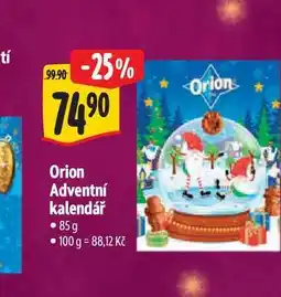 Albert Orion Adventní kalendář 85 g nabídka