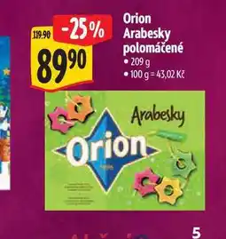 Albert Orion Arabesky polomáčené 209 g nabídka