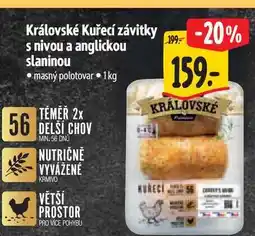 Albert Královské Kuřecí závitky s nivou a anglickou slaninou 1 kg nabídka