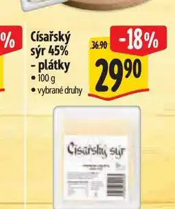 Albert Císařský sýr 45% - plátky 100 g nabídka