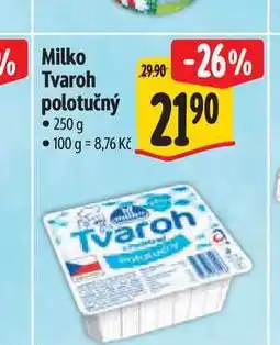Albert Milko Tvaroh polotučný 250 g nabídka