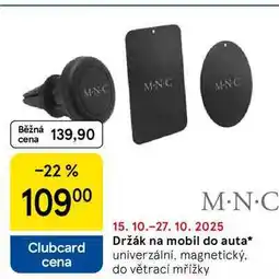 Tesco Držák na mobil do auta, univerzální, magnetický. do větrací mřížky nabídka