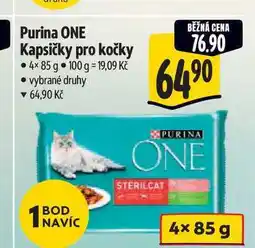 Albert Purina ONE Kapsičky pro kočky 4x85 g nabídka