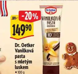 Albert Dr. Oetker Vanilková pasta s mletým luskem 100 g nabídka