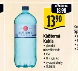 Albert Kláštorná Kalcia 1,5 l nabídka