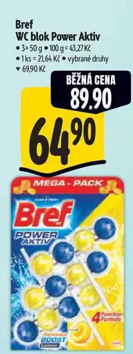 Albert Bref WC blok Power Aktiv 3x50 g nabídka