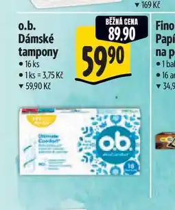 Albert o.b. Dámské tampony 16 ks nabídka