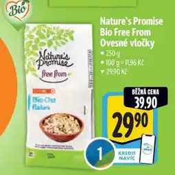 Albert Nature's Promise Bio Free From Ovesné vločky 250g nabídka