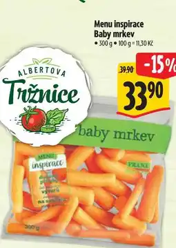 Albert Menu inspirace Baby mrkev 300 g nabídka