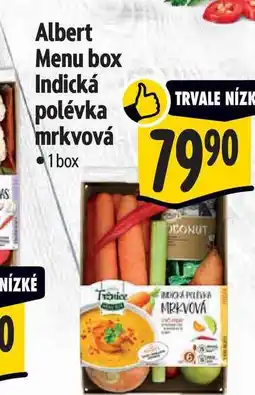 Albert Albert Menu box Indická polévka mrkvová 1 box nabídka