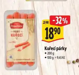 Albert Kuřecí párky 200 g nabídka