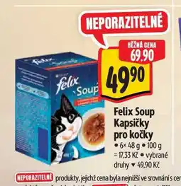 Albert Felix Soup Kapsičky pro kočky 6x48 g nabídka