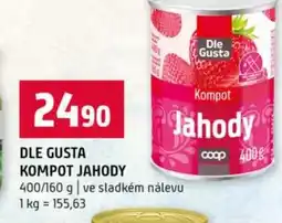 Terno Dle gusta kompot jahody nabídka