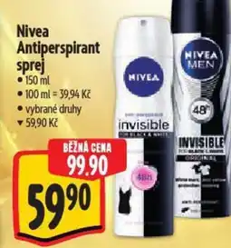 Albert Nivea Antiperspirant sprej nabídka